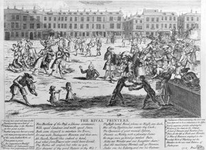竞争对手打印机，1734年 作者 英语学校
