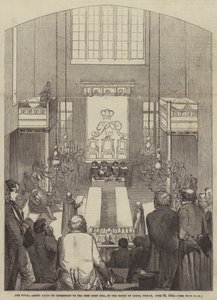 1846 年 6 月 26 日，星期五，委员会在上议院对新玉米法案的皇家批准（雕刻） 作者 英语学校