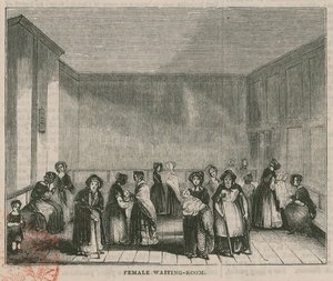 皇家自由医院，格雷斯旅馆路，伦敦：女性候诊室 作者 英语学校