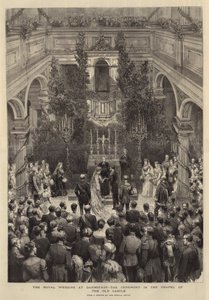 The Royal Wedding at Darmstadt, the Ceremony in the Chapel of the Old Castle (engraving) 作者 英语学校