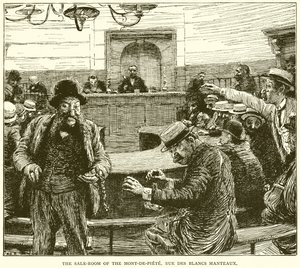 Mont-de-Piete的销售室，Rue des Blancs大衣 作者 英语学校