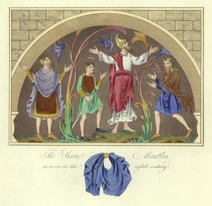 Saxon mantles在8世纪穿着 作者 英语学校