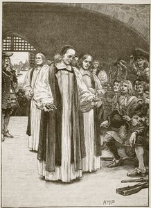 七位主教进入塔楼，插图来自卡塞尔斯画报英国历史（棕褐色照片） 作者 英语学校