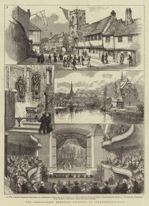 埃文河畔斯特拉特福的莎士比亚纪念节（版画） 作者 英语学校