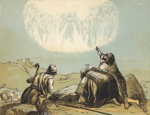 田野里的牧羊人（彩绘版画 作者 英语学校