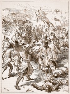 沃特福德围城，插图来自卡塞尔斯画报英国历史（棕褐色照片） 作者 英语学校