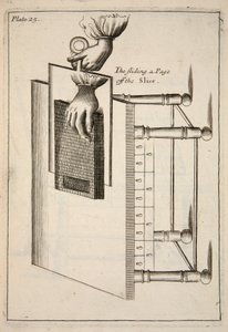 从切片上滑落的一页》，出版社。1683年的雕刻。 作者 英语学校