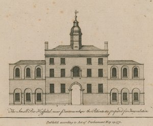 Pancras附近的天花医院，患者准备接种 作者 英语学校