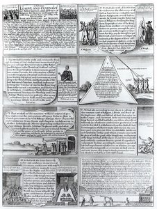 尊贵的联盟和1643年的盟约，由W. Hollar（1607-77）镌刻 作者 英语学校