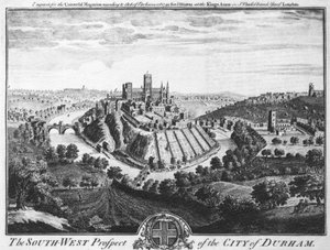 达勒姆市的西南景观，大约1600年 作者 英语学校