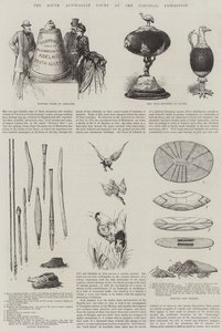 殖民展览中的南澳大利亚法院（版画） 作者 英语学校