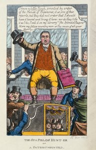 The Spa Fields Hunt-er或爱国者装，1816年（颜色eching）