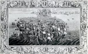西班牙无敌舰队，由John Pine出版，1739年 作者 英语学校