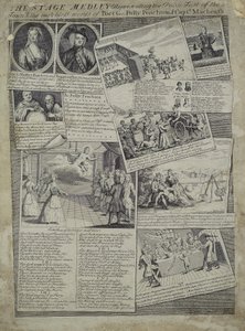 Stage Medley代表镇上的礼貌品味以及诗人G.，Polly Peachum和Captain Macheath的无与伦比的优点，c.1728 作者 英语学校