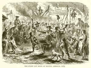 1765年美国波士顿的邮票法案骚乱 作者 英语学校