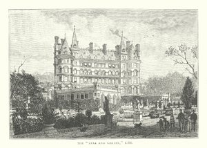 星星与吊袜带"，1886 年（雕刻） 作者 英语学校