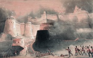 1839年喀布尔门的风暴（wc和铅笔在纸上） 作者 英语学校
