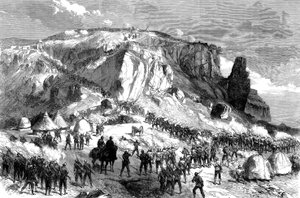 1868年4月13日复活节星期日，从1868年英国探险队到阿比西尼亚的马格达拉风暴 作者 英语学校
