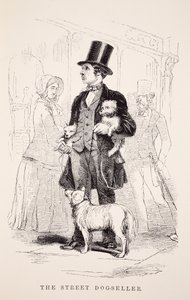 街头狗卖家，来自伦敦工党和伦敦穷人的插图由Henry Mayhew，酒吧。 1862年 作者 英语学校