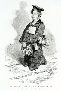Nutmeg-graters的街头卖家，c.1840 作者 英语学校