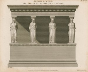 Pandrosus寺庙在雅典 作者 英语学校