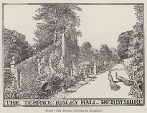 The Terrace, Risley Hall, Derbyshire (雕刻) 作者 英语学校