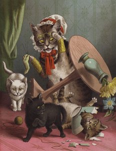 三只小猫》（色谱法） 作者 英语学校