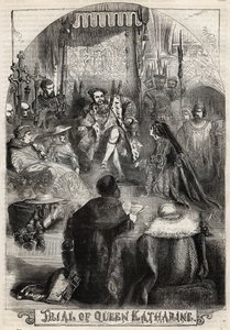 1529年对阿拉贡王后凯瑟琳的审判，她是亨利八世的第一任妻子，她与国王的婚姻被宣布无效--Proces de Catherine d