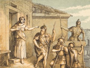 The Two Spies (coloured engraving) 作者 英语学校