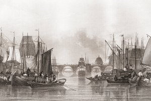 上层泳池, 伦敦池, 泰晤士河, 伦敦, 英国 作者 英语学校