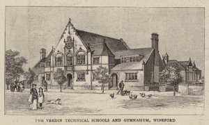 The Verdin Technical Schools and Gymnasium, Winsford (engraving) 作者 英语学校