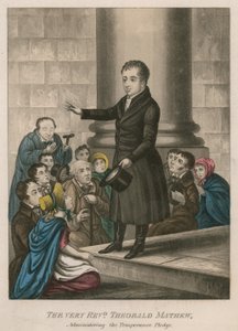 The Reverend Theobald Mathew执行节制誓言 作者 英语学校