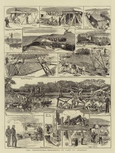 查塔姆营地的志愿者工程师（版画） 作者 英语学校