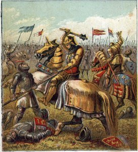 双玫瑰战争（1455-1485）。约克王室和兰开斯特王室之间的战斗。英国国王爱德华三世（1327-1377）的继承人分成两个分支所产生的英国内战的图解。罗斯战争 作者 英语学校