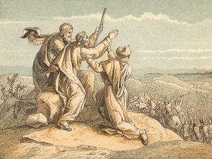 与亚玛力人的战争（彩色版画） 作者 英语学校