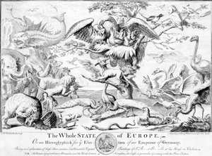 整个欧洲国家，或1741年选举德国皇帝的象形文字 作者 英语学校