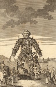 《德鲁伊的柳条人》，来自《完全的英国旅行者》，或者对英格兰和威尔士的最新调查和描述，酒吧。 1771年 作者 英语学校