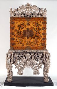 Witcombe内阁，c.1697（日本和镀银木）
