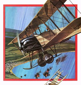 木制战士，或AVRO 504 作者 英语学校
