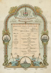 The Shipwrights Summer Court Dinner（chromolitho）崇拜公司 作者 英语学校