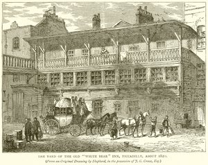 约克1820年，皮卡迪利老白熊旅馆的院子里 作者 英语学校