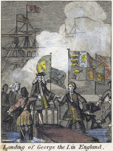 英王乔治一世抵达英格兰 作者 英语学校