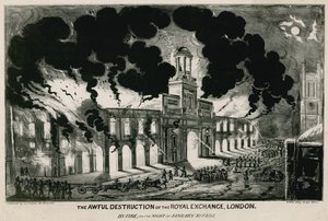 伦敦皇家交易所于1838年1月10日夜间被大火烧毁 作者 英语学校