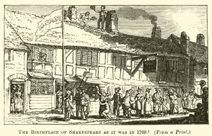 莎士比亚的诞生地，就像它在1769年 作者 英语学校