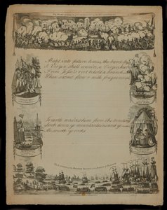 英国军队对哥本哈根的轰炸以及英国军队在西兰岛的降落，由T.和R. Hughes于1807年出版 作者 英语学校