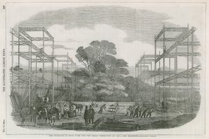 位于伦敦海德公园的建筑，用于1851年的大展 作者 英语学校