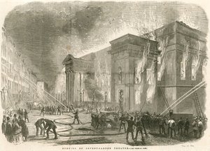 1856年3月5日早晨，伦敦考文特花园剧院被烧毁 作者 英语学校
