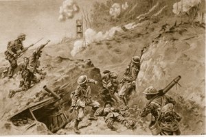 导致Oppy Wood，英国轰炸机沿着德国战壕工作的可怕空洞，1914-19 作者 英语学校