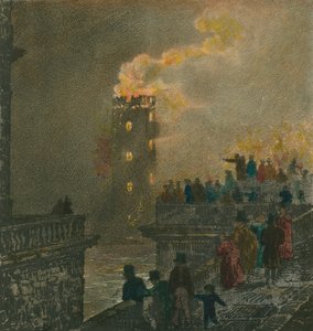 1826年1月5日滑铁卢桥的火灾 作者 英语学校
