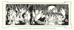 The fish every night raise their heads out of the lake (engraving) 作者 英语学校